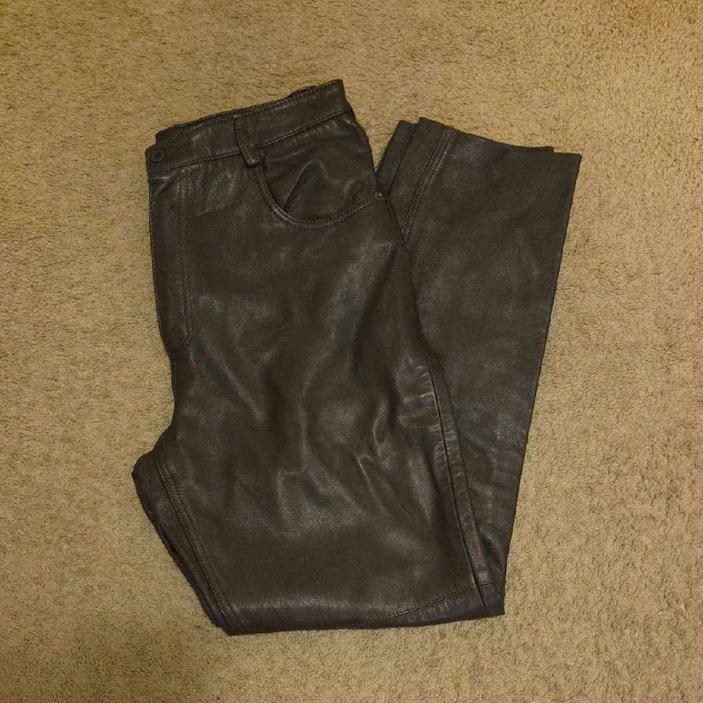 Black Leather Pants